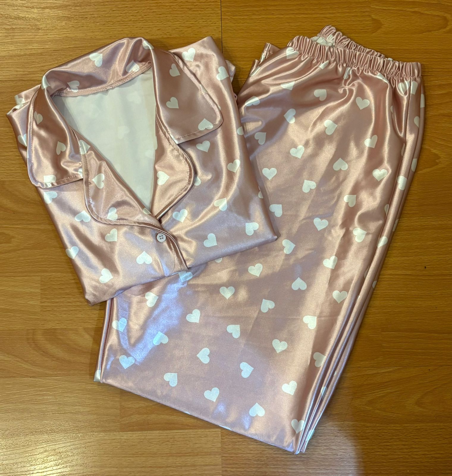 Conjunto Satén Corazones